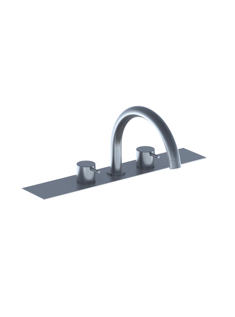 BK8: Two-handle mixer with swivel spout for bath filling. Complete with adjustable bracket and water c...